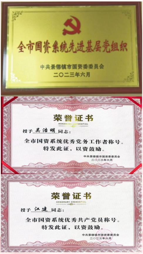 市古鎮(zhèn)投資公司榮獲全市國資系統(tǒng)先進(jìn)基層黨組織等榮譽(yù)稱號(hào)