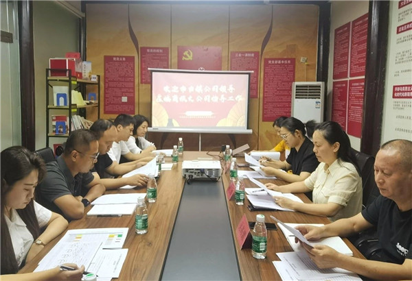 謝瑋專(zhuān)項(xiàng)調(diào)研指導(dǎo)古鎮(zhèn)商旅文公司經(jīng)濟(jì)運(yùn)行情況